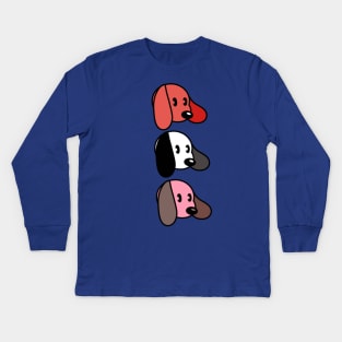 Doggo Trio Kids Long Sleeve T-Shirt